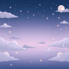 night sky and clouds