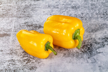 Ripe sweet yellow bell pepper