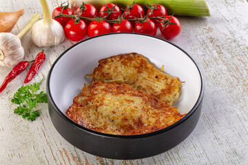 Golden fried potato pancake - Draniki