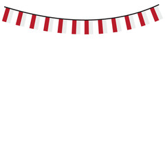 Obraz premium Indonesian Bunting Flag Decoration