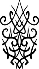 Ornamental decorative vintage design element.