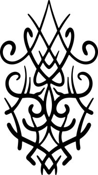 Ornamental decorative vintage design element.