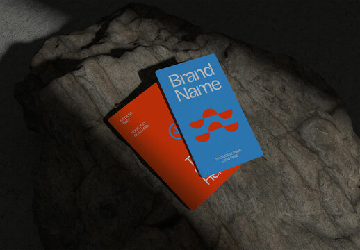 Business Card On Stone