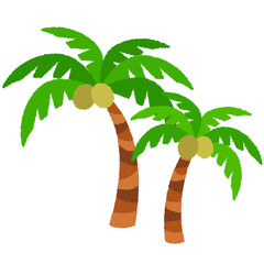 ヤシの木のイラスト