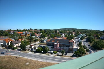 Biatorbágy cityscape from above, Hungary 2025