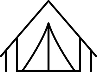 Tent icon set Simple vector illustration. Tourist Tent Line Design. Camp Travel Event.
