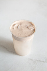 A view of a dirty soda.
