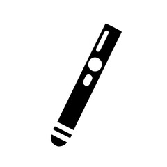 Medical Penlight Icon. A sleek, minimalist icon of a medical penlight, perfect for healthcare, medical, or educational designs