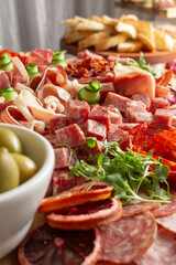 A view of a grazing table.