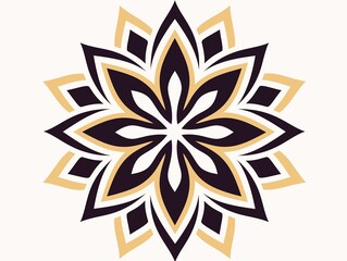 Obraz premium Golden Decorative Pattern (Decor Design, Pattern Material, Elegant Style) for Fashion Decoration, Art Creation, Cultural Creative Design