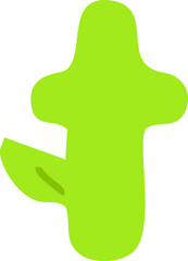Green Leafy Alphabet
