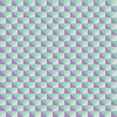 Polygon background with triangles and squares, Pattern illustration, Swatch support, Purple, green / 三角形と四角形が並んだポリゴン背景 パターンイラスト スウォッチ対応 紫 緑