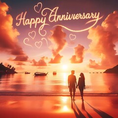 romantic couple on the beach