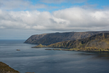 Nordkapp Shoreline and the Endless Blue Ocean