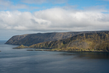 Nordkapp Shoreline and the Endless Blue Ocean
