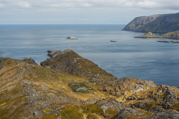 Nordkapp Shoreline and the Endless Blue Ocean