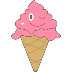 Ice Cream Cone Character