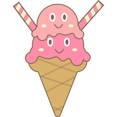 Ice Cream Cone Character