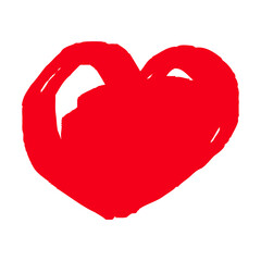 手描きのハートのイラスト