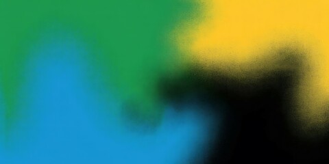 Vibrant Color Blend: Abstract Background Texture for Design Projects - Green, Blue, Yellow, Black Gradient