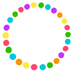 Cute circle circular frame image (귀여운 동그라미 원형 프레임 이미지)