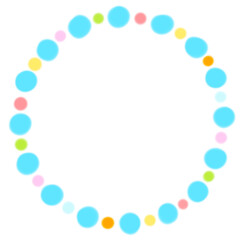 Cute circle circular frame image (귀여운 동그라미 원형 프레임 이미지)