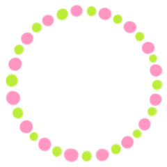 Cute circle circular frame image (귀여운 동그라미 원형 프레임 이미지)