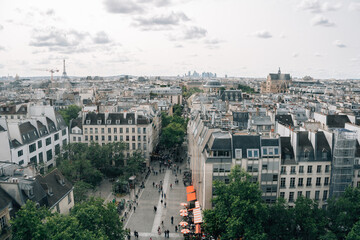 Paris cityscape panoramic view in France