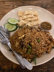 fried rice with chicken