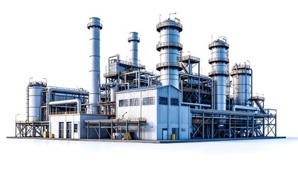 Obraz premium Industrial Plant, Factory, Refinery, Power Plant - Industrial Design