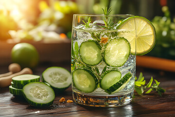 mojito cocktail on the table