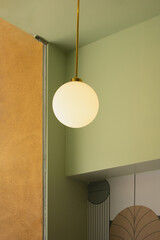 A view of a retro light fixture.