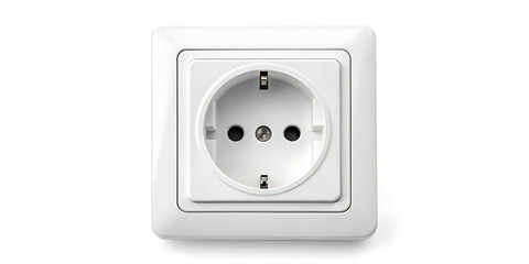 electrical outlet isolated on white background