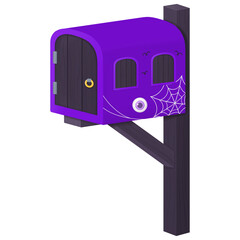 Purple Halloween Mailbox