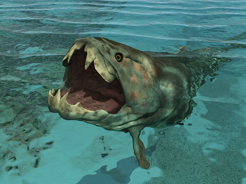 Pr&auml;historischer Fisch Dunkleosteus