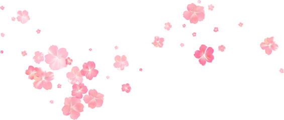 Tender spring pink flower flow. Delicate scent of woman perfume