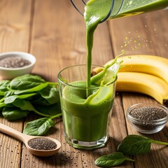 healthy fruit shake or smoothie