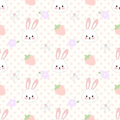 seamless pattern with rabbit