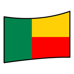 Fototapeta premium benin flag