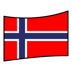 Fototapeta premium norway flag