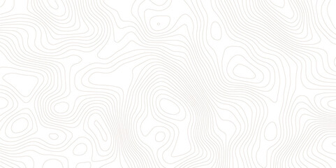 Topography wave line grid map. blue wave line geography landscape Topo contour map on white background. Geographic mountain relief diagram line wave carve pattern.