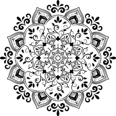 Ornamental luxury mandala pattern