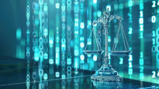 A scale of justice sitting on top of a table, often used as a symbol of fairness and impartiality