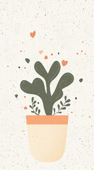 Cute minimal background card 