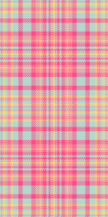 Vibrant pastel pink, yellow, and light blue plaid pattern.  Perfect for textile design, website backgrounds, or playful branding.