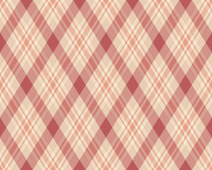 Elegant diagonal plaid pattern in soft peach and dusty rose hues.  Perfect for textile design, website backgrounds, or creating a subtle yet stylish aesthetic.