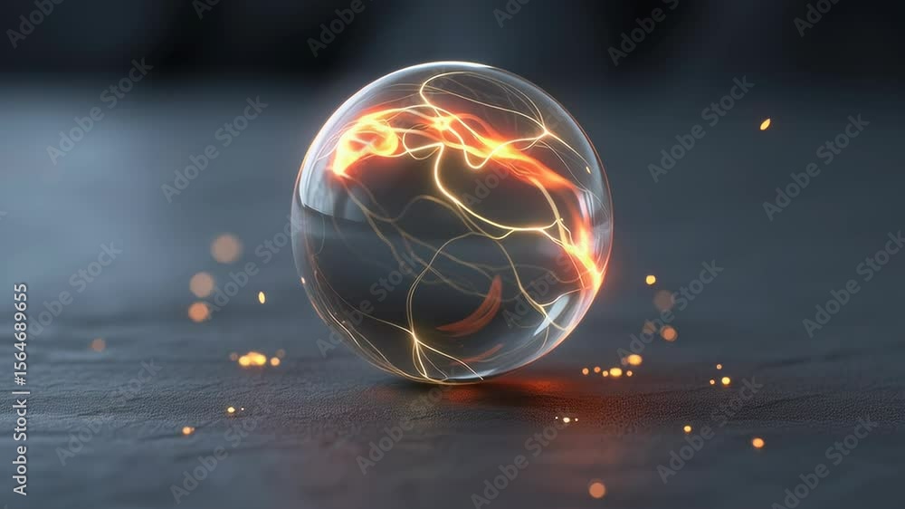 Poster close-up of cascading molten plasma layers in an abstract artistic display of energy