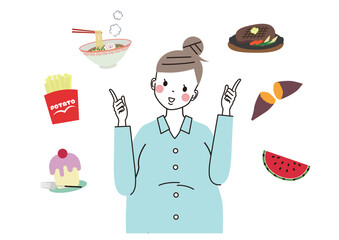 妊娠中に食べてよいもの・よくないものを考えている妊婦さん