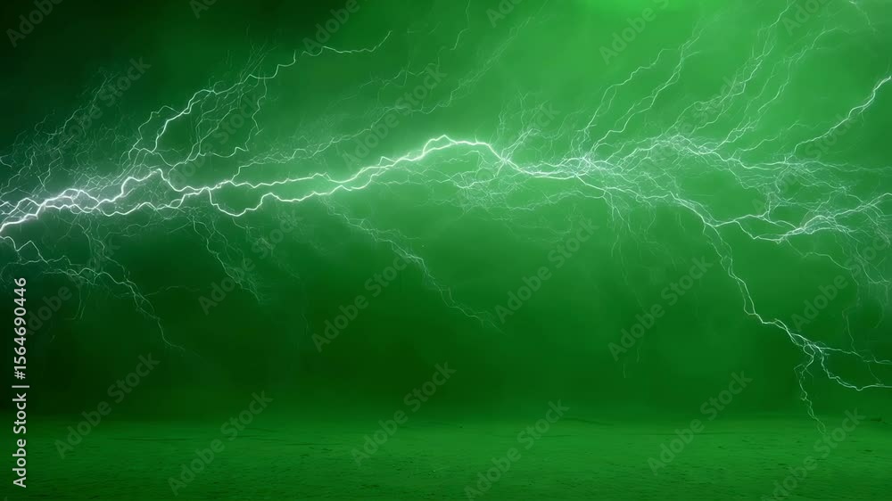 Poster a spectacle of light and sound as animated lightning strikes with a deafening crack and a blinding f