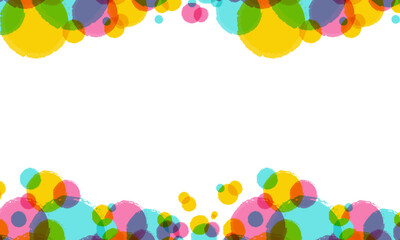 Colorful vibrant circles background.